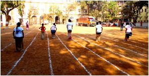Sack race at AAWC Sports Day!