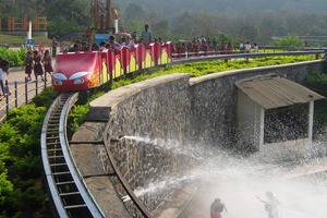 Enjoying a sunny day at Shangrila Waterpark