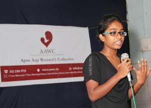 Shweta Katti speaks at AAWC's 15th anniversary