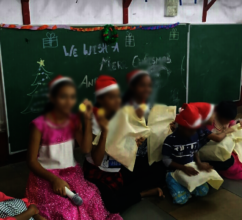 Celebrating Christmas with Udaan Beneficiaries.