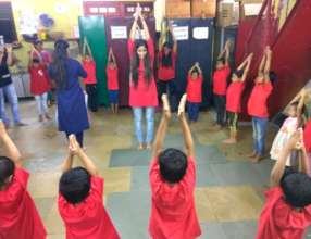 yoga sessions as held by external volunteers