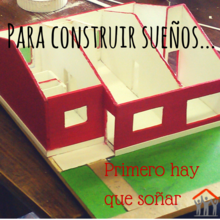 Housing models built by interns