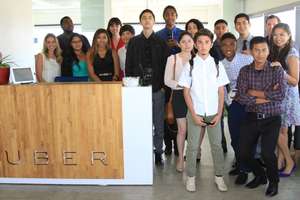 NFTE Los Angeles students at Uber
