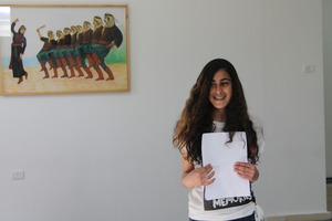 Sophie during hip-hop practice in Dheisheh Camp