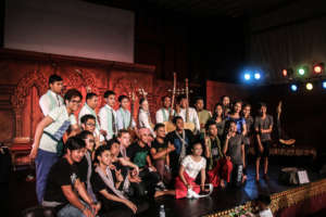Scholarship Students in the Krom Monster show