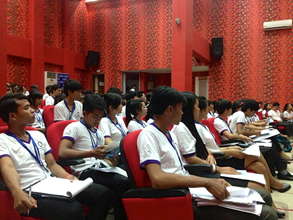 Students at Youth Mock Parliament