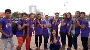 Students at One Billion Rising Event