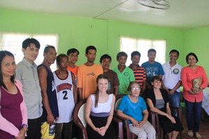 Local leaders and fishing boat recipients