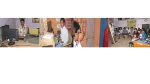 beneficiaries at work place & classes in progress