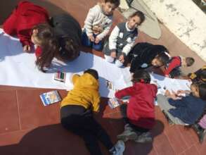 Using imagination to draw characters from the book