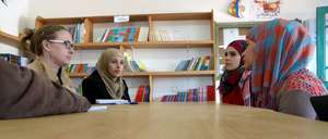 Discussion with Librarian Kefah & Director Raheya