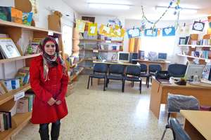 Librarian Kefah in the Ibn Rush'd Library