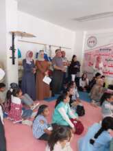 Al Aqaba children participating in an exhibition