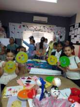 Children having a good time at the exhibition