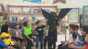 Children bring story characters to life