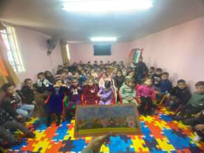 Reading a story for the children