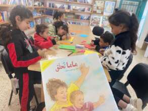 Reading " My mother is flying " story