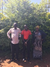 Moses with his aunt and uncle