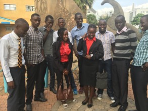 Samwel and Oguna with fellow Umoja students