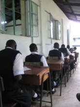 Students take the national exam