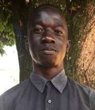 Fabian on the day he was admitted to university