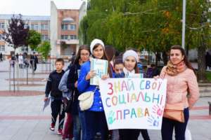 Know Your Rights march in Lviv
