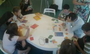 Playing "Enter Dignityland!" board game
