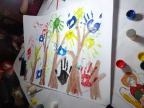 A poster by participants: We Are All Together