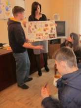 With youth trainer, Iryna