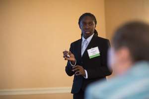 Joschula presenting at the National Challenge