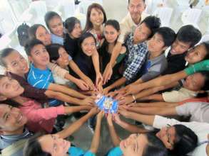 Bright Future scholars hands-In for success