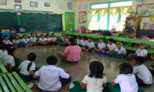 School children in Ormoc