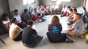 Psycho-social activity with the Ormoc Rescue Team