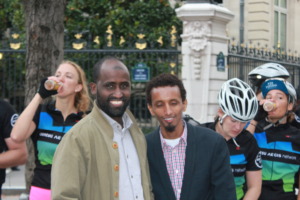 Welcoming Route2Good Bike Riders in Paris