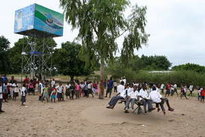 Boys taking a spin in the Intaka schoolyard