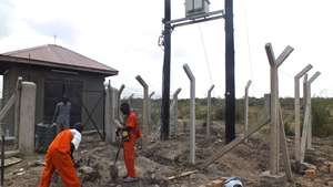 Laying the piping