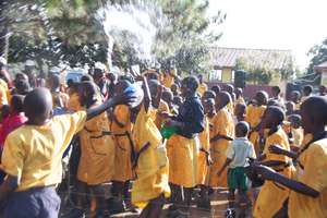 St. Lawrence students celebrate clean water.