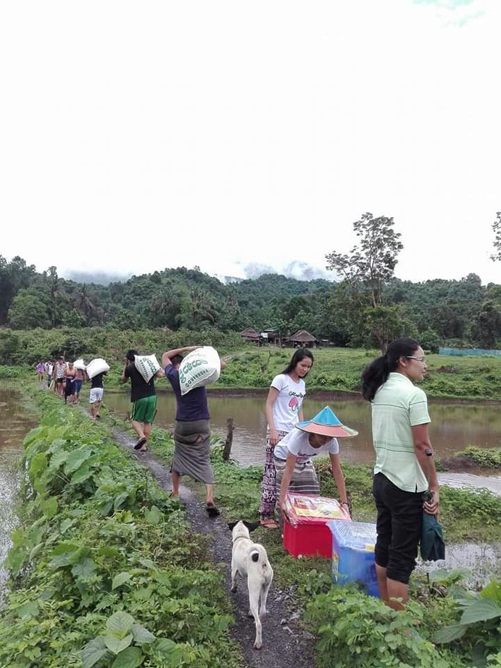 Over the bridge they built