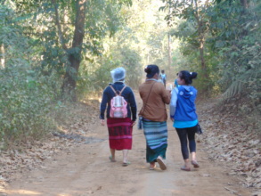 DARE Workers walking to next village
