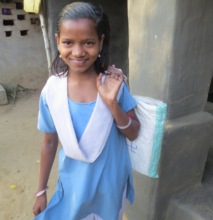 Child is going to school