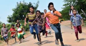 Children are enjoying
