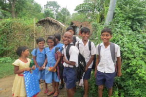 Children are enjoying in going to school