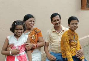 Children are happy in new Family