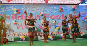 Children perfomance during children festival