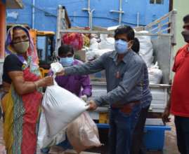 Supporting Dry ration to families