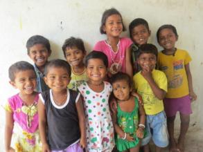 Children are happy with the support