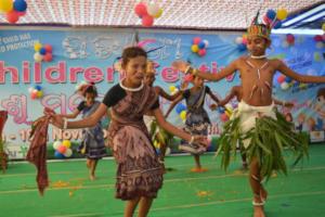 children are performing dance