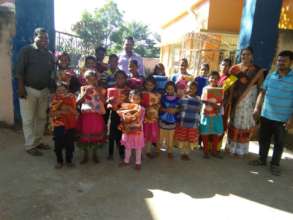 Children are happy with the support