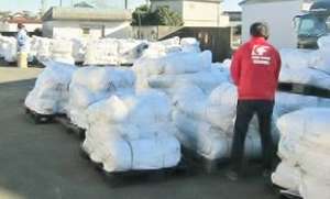 Civic Force staff in storage facility