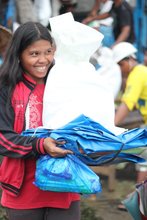 Civic Force relief pack beneficiary, Nov. 23, 2013